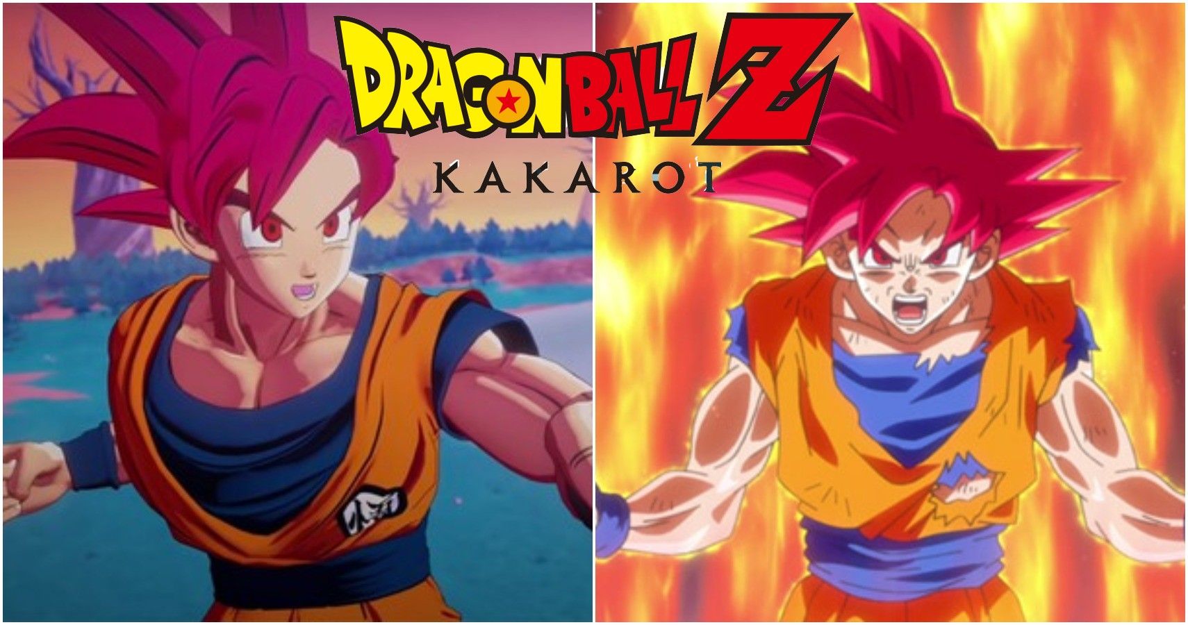 Goku e Vegeta SSJ Blue em Dragon Ball Z: Kakarot