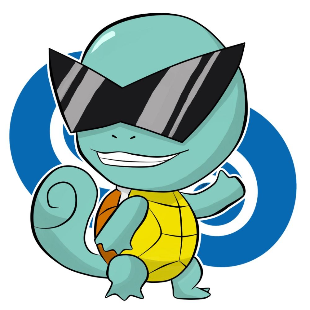 In Stock] Pokemon Squirtle Anime Figure Sunglasses Squirtle Action Figure  Collectible Figurines Dolls Toys Gift For