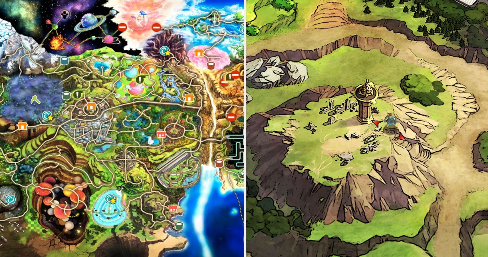 super smash bros ultimate world of light character map