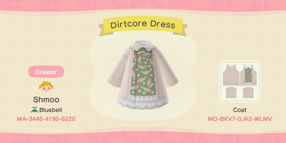 Cottagecore Custom Design Outfits For Animal Crossing: New Horizons