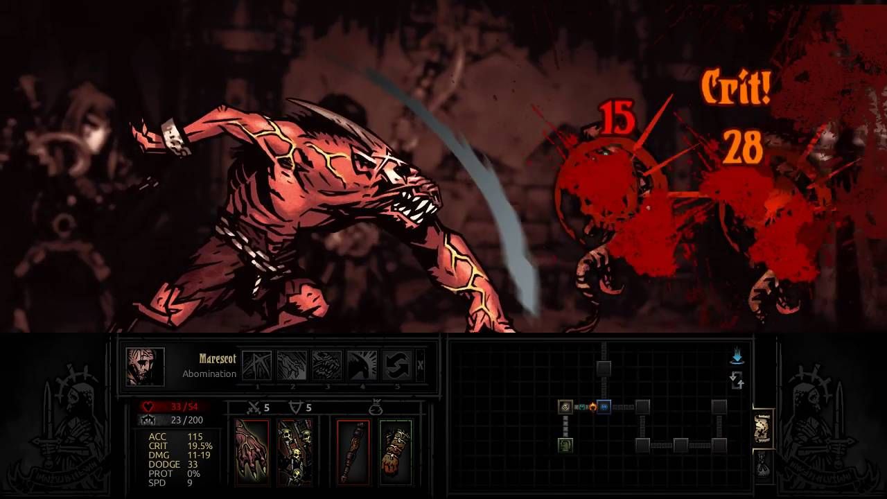 darkest dungeon abomination party combos