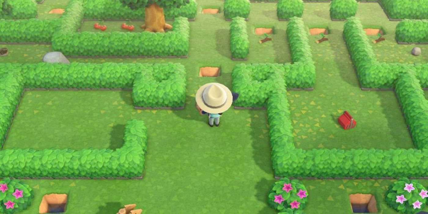 player in the May Day maze in Animal Crossing New Horizons