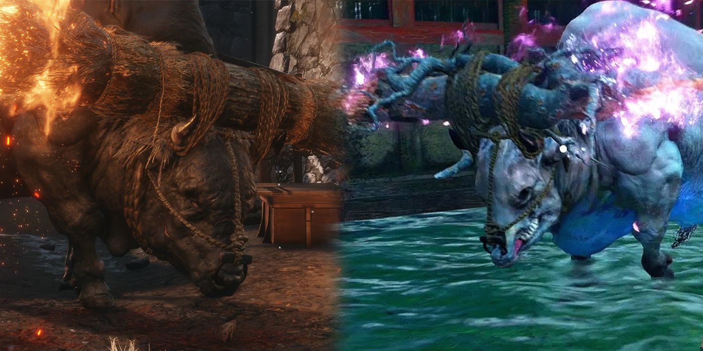 Sekiro Shadows Die Twice: Both The Sakura Bull Of Fountain Head Palace And The Blazing Bull
