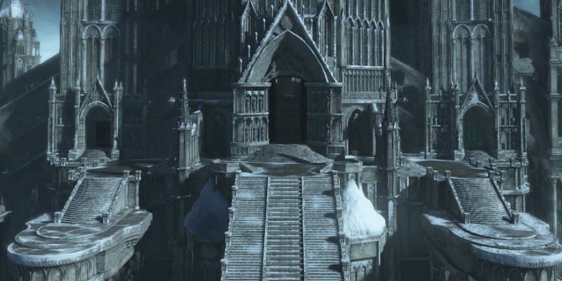 Замерзший вход в Анор Лондо в Dark Souls 3
