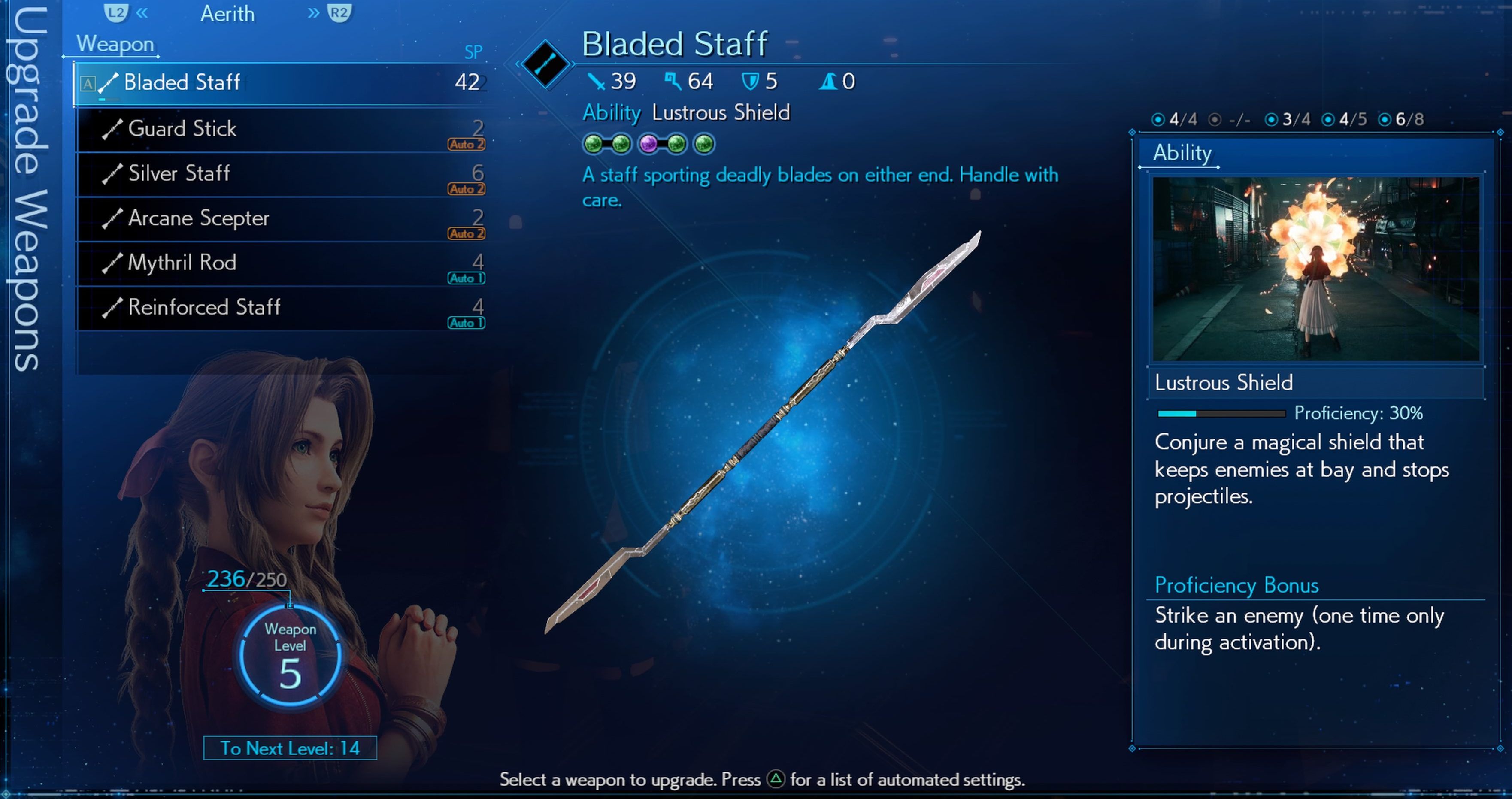 Aerith's Staff Fantasy Game Weapon