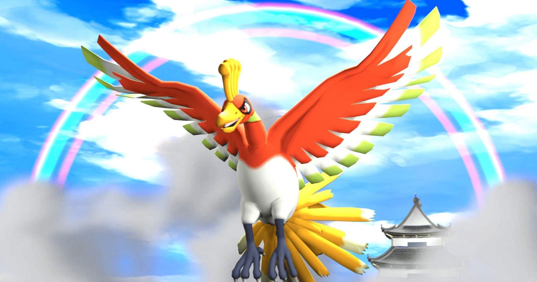 I recolored Ho-oh to actually be a Rainbow Pokemon. : pokemon