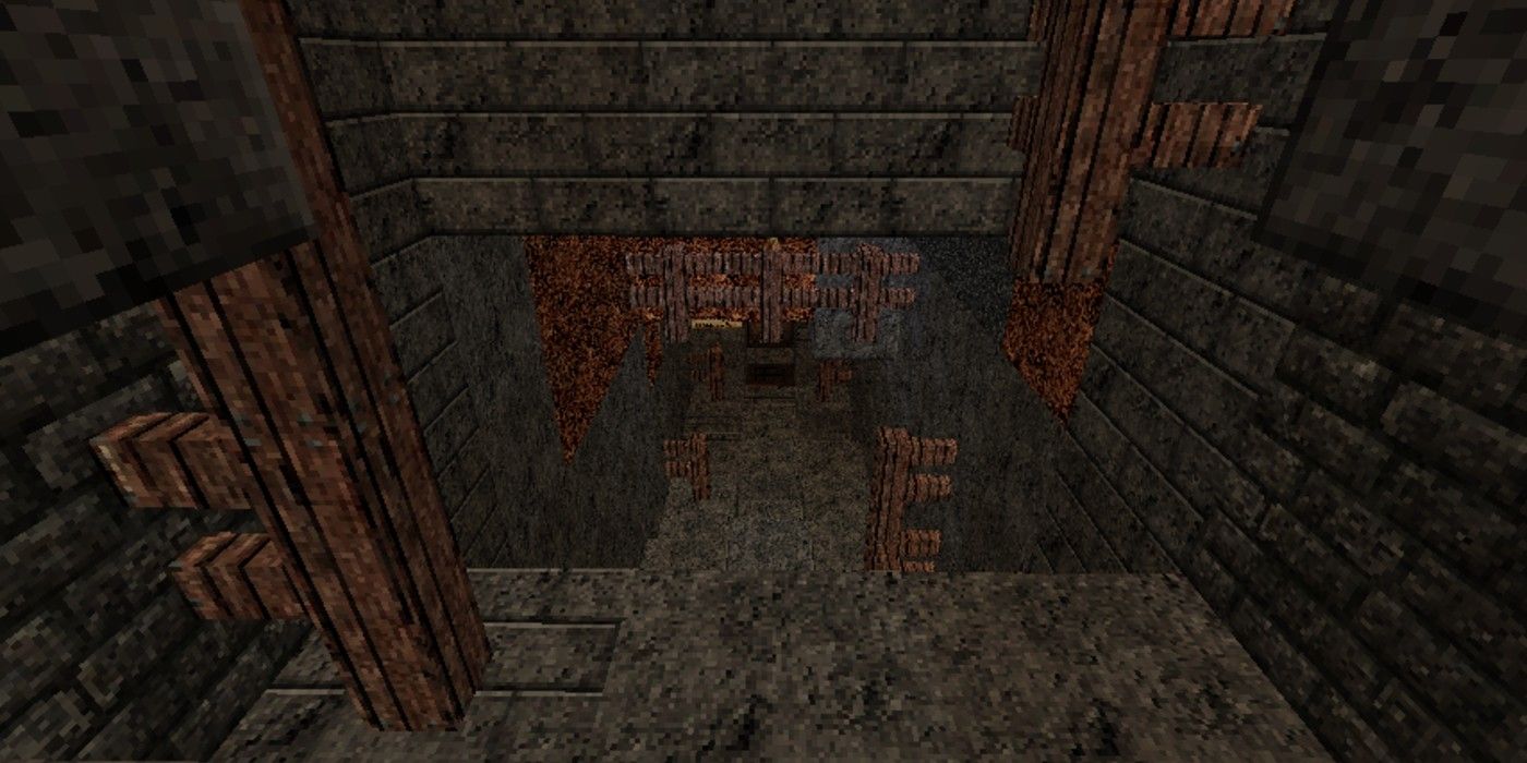 Minecraft The Monastery horror map dark dungeon