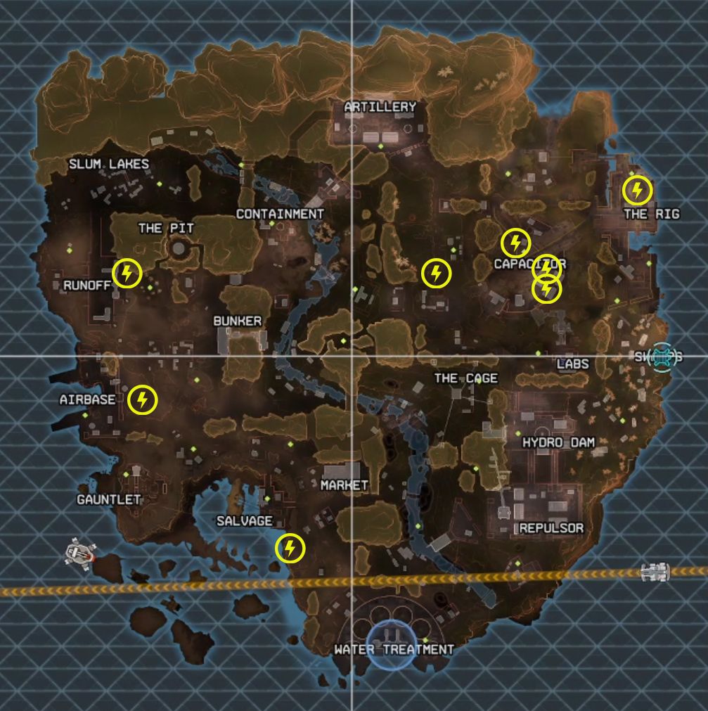 Apex Legends Season 5: All Charge Tower Locations