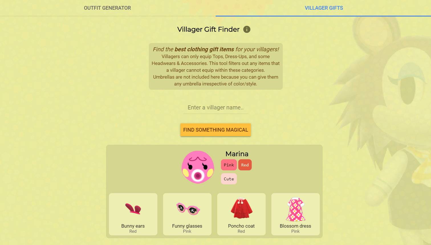 Animal Crossing New Horizons This Site Will Generate The Best Gifts For Each Villager