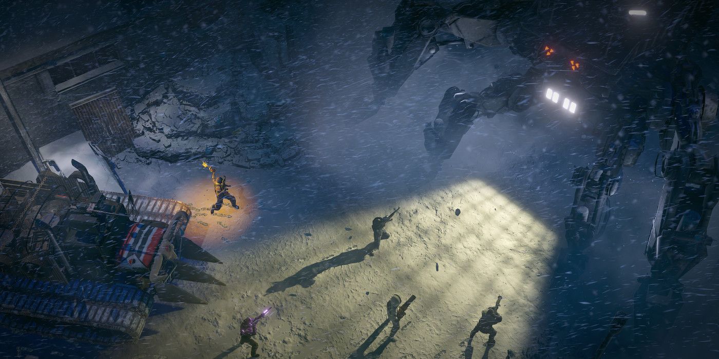 Wasteland 3 Screenshot Of People In Snow