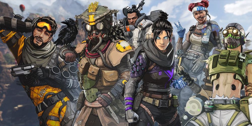 Apex Legends legends all arrayed as if smiling for a camera