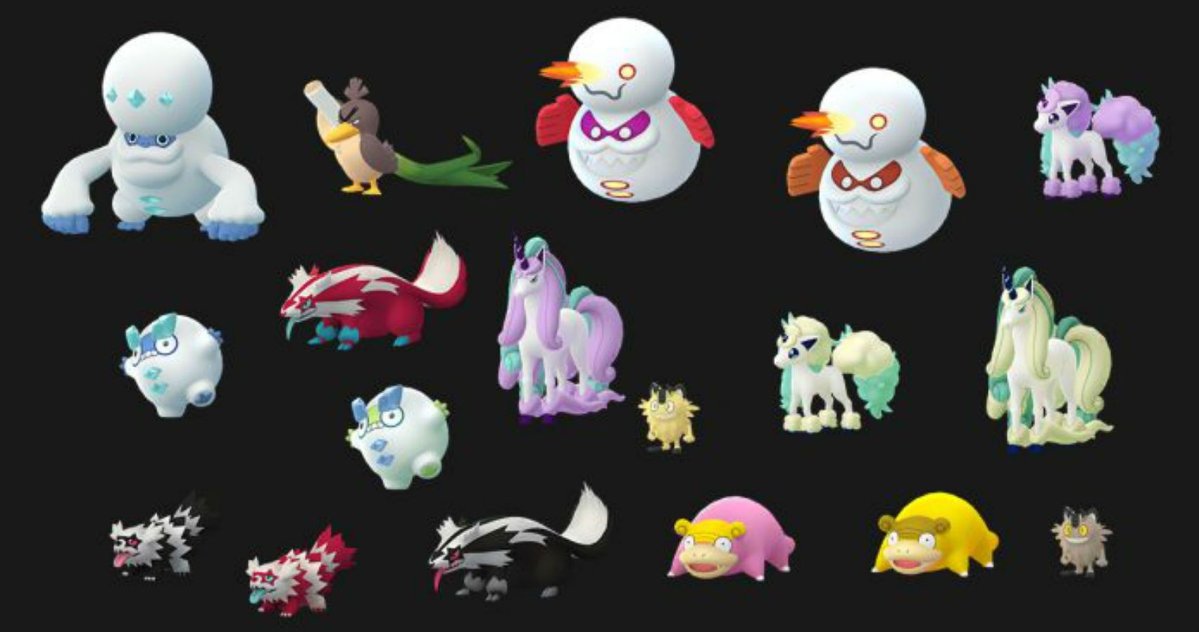 Every Galarian Form Pokémon Debuting During The Throwback Challenge Champion 2020 Event