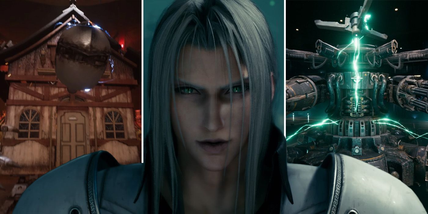 Hell House, Sephiroth and The Arsenal from Final Fantasy 7 Remake