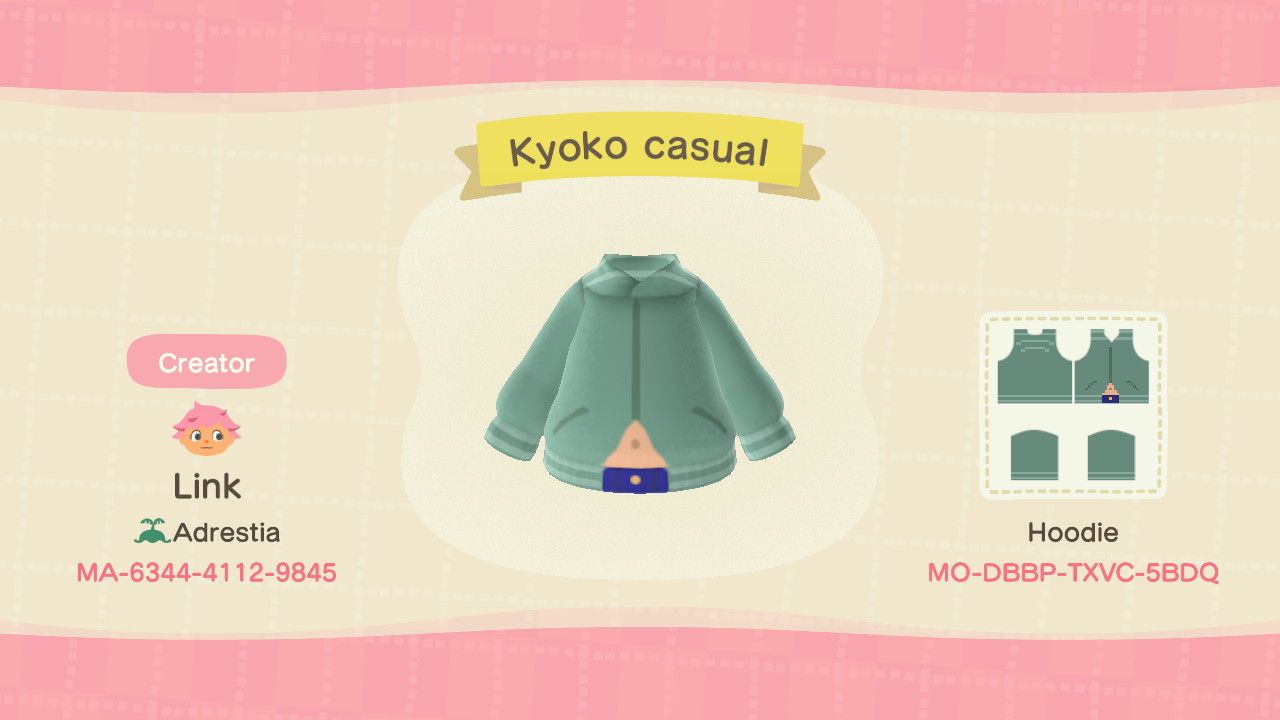 Animal Crossing: New Horizons - Codes For Puella Magi Madoka Magica Outfits