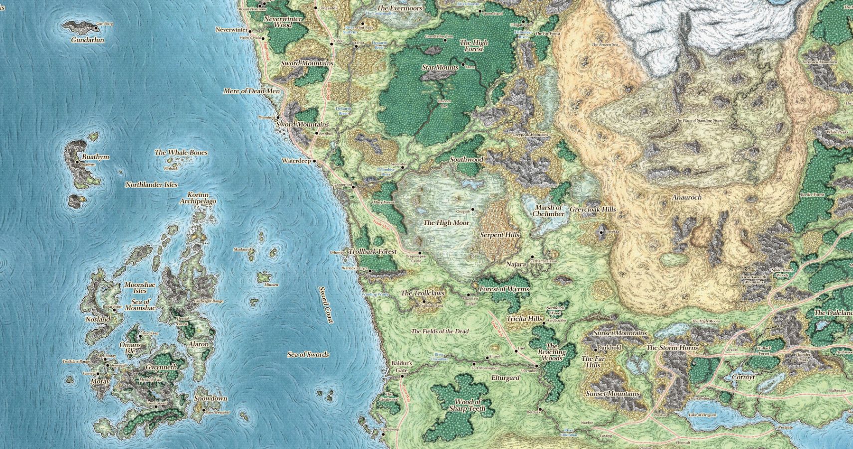 Homebrew D&D Campaign on The Fantasy World Map.