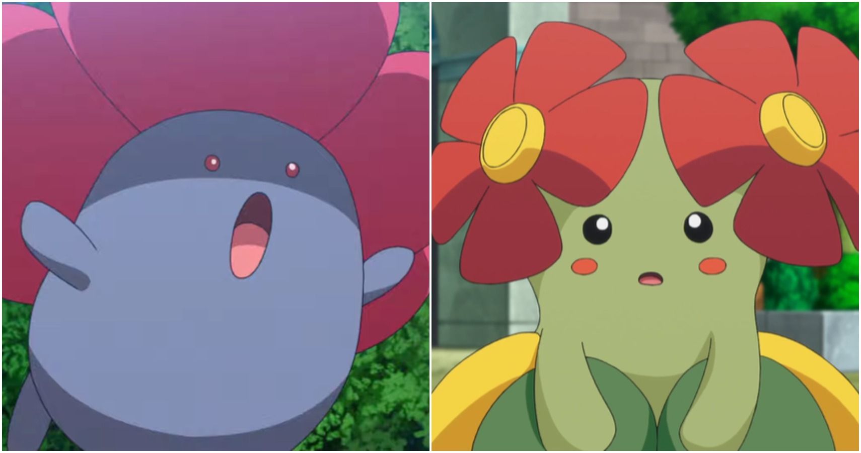 Pokémon: Oddish,Gloom,Vileplume e Bellossom