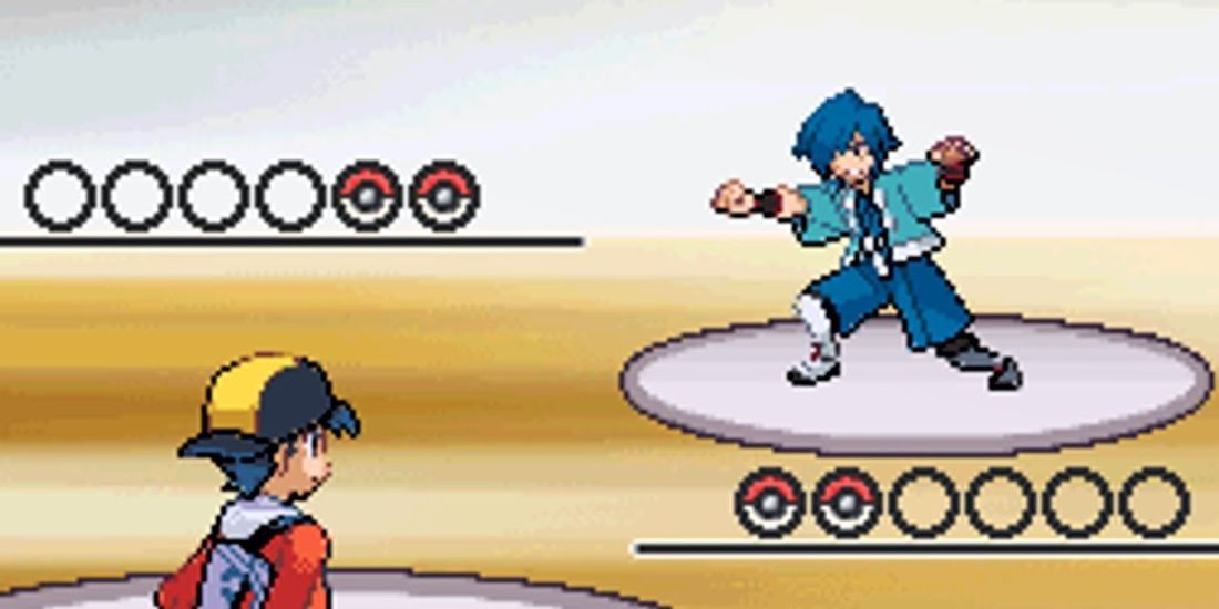 BAttling Falkner in Pokemon HeartGold and SoulSilver