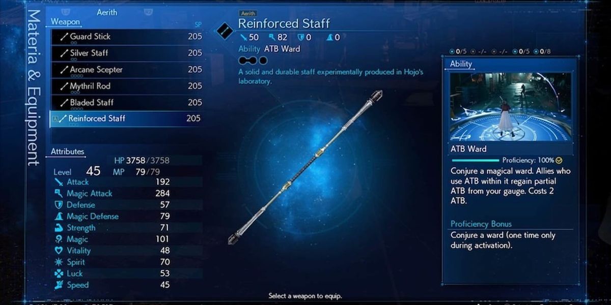 Aerith's Reinforced Staff from Final Fantasy VII Remake