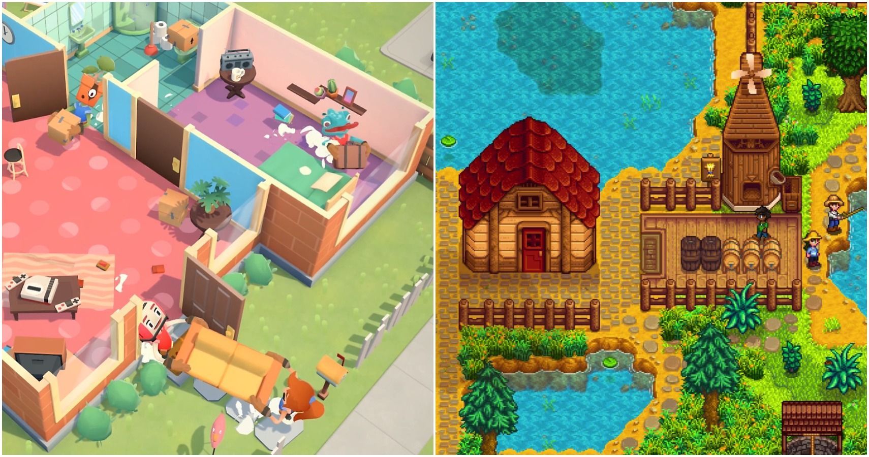 Switch games similar to animal clearance crossing