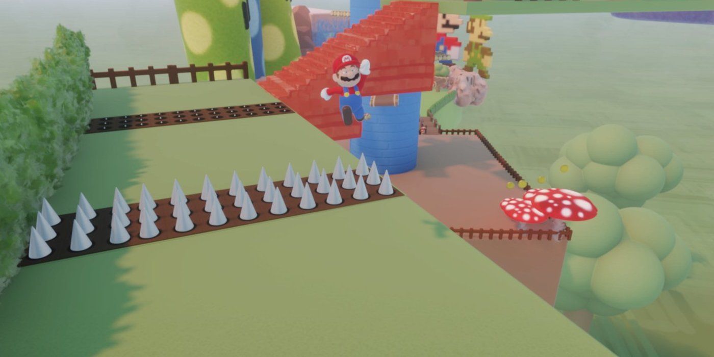 A Super Mario fan game in Dreams