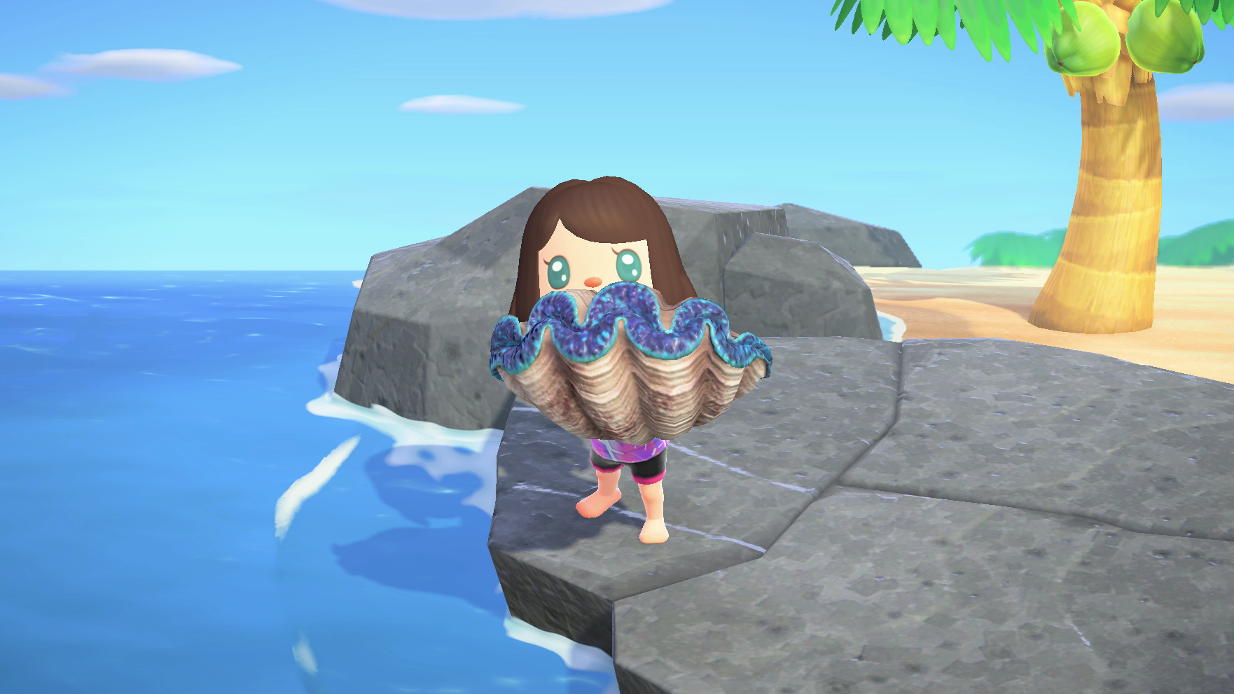 The Gigas Giant Clam in Animal Crossing New Horizons