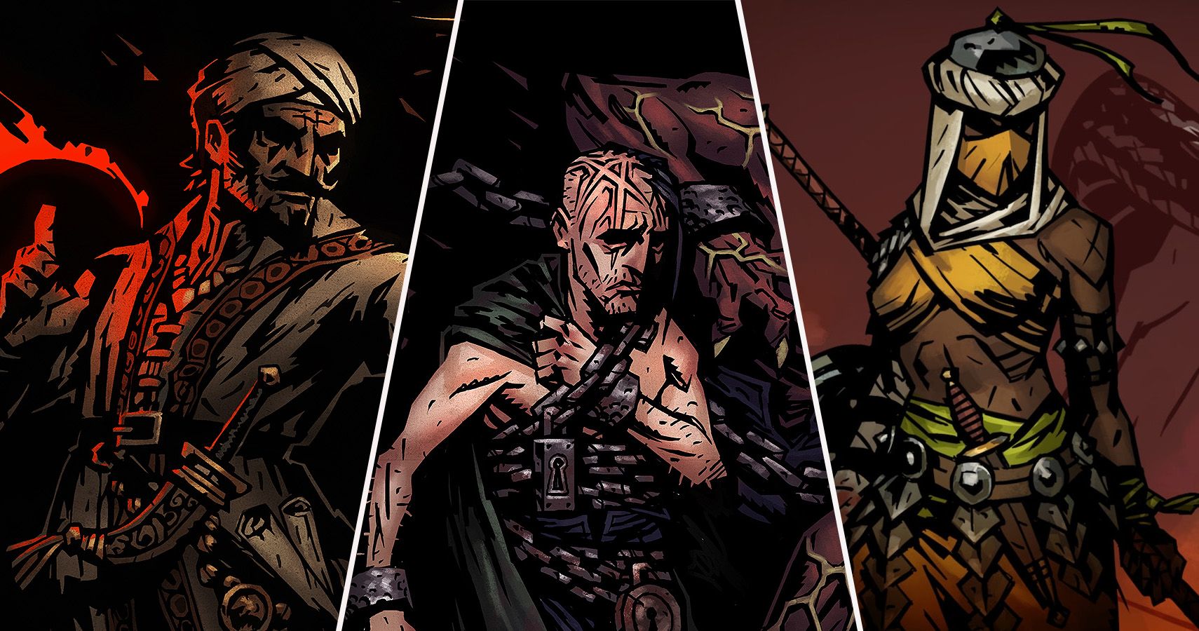 Darkest Dungeon heroes collage