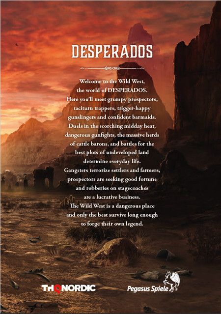 Desperados Pen &amp; Paper RPG back cover image