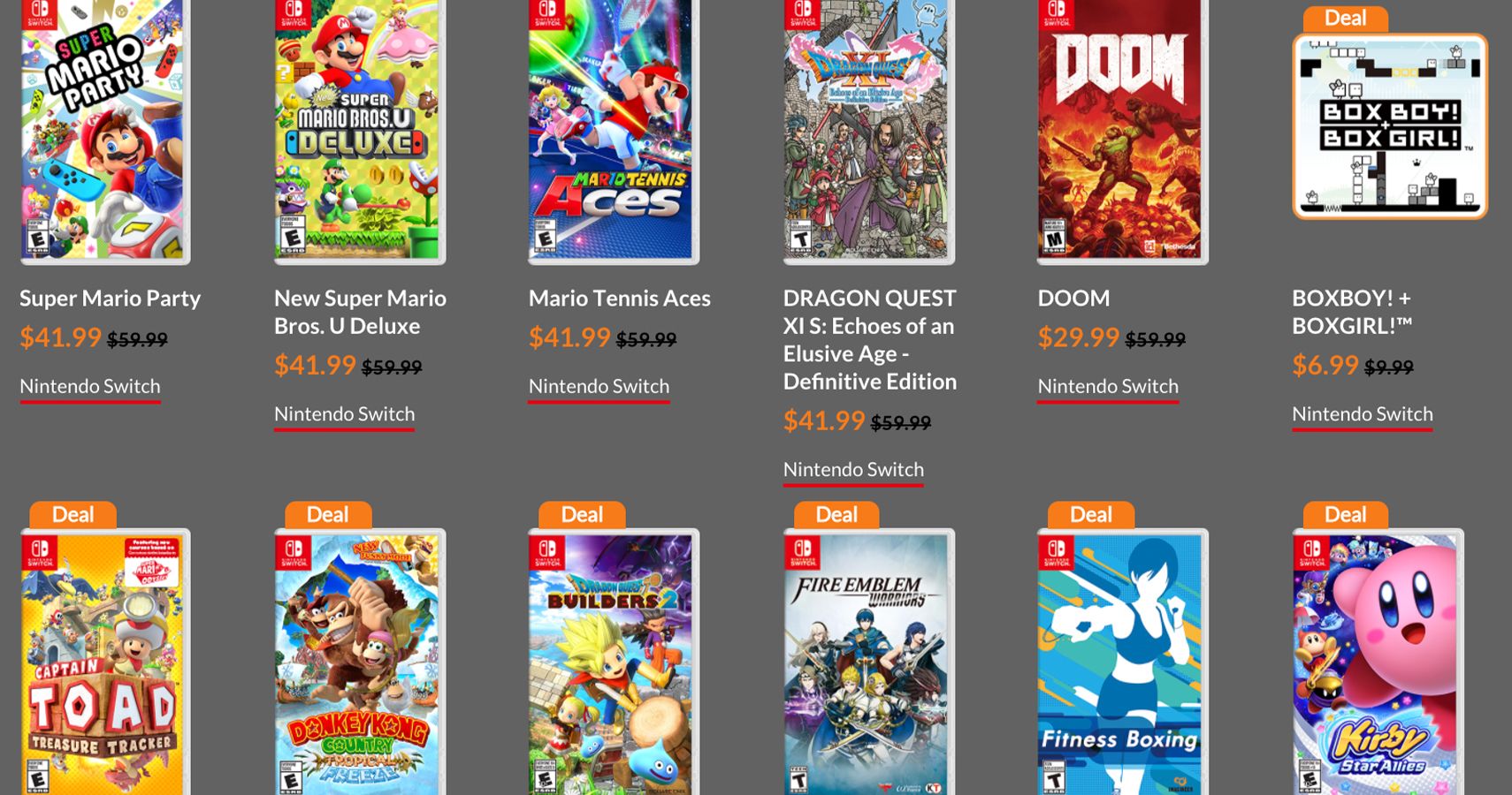 Nintendo eshop shop sale list