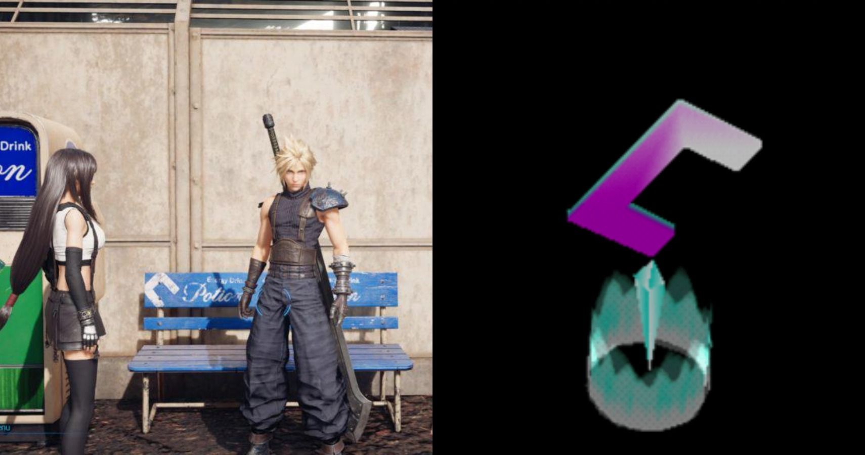 Gaming Detail The Benches In Final Fantasy Remake Have The Save Points From Ff7 On Them