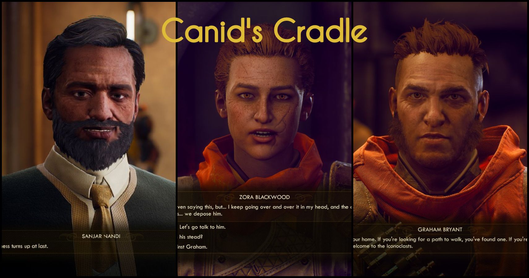 Should you give the Outer Worlds Targeting Module to Graham or Sanjar?