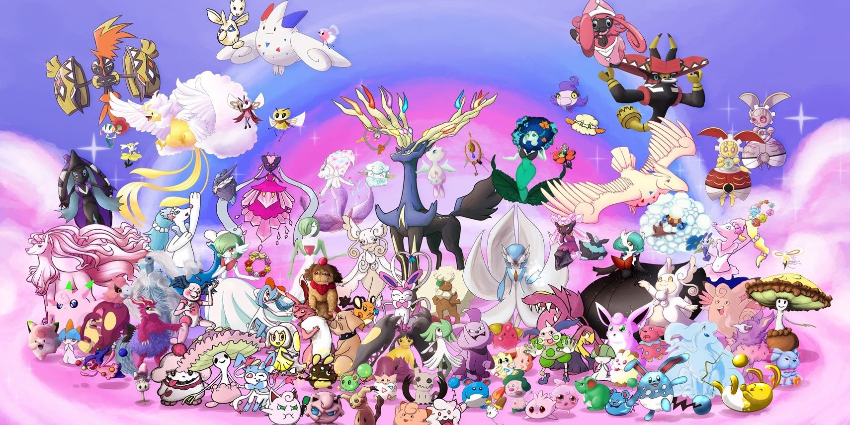 Pokemon Fairy Type collage