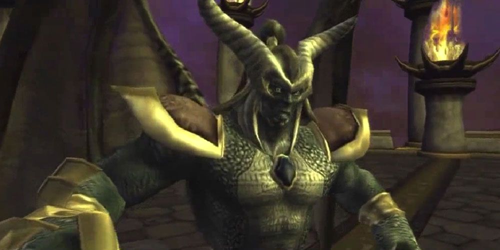 closeup of Onaga from Mortal Kombat: Deception