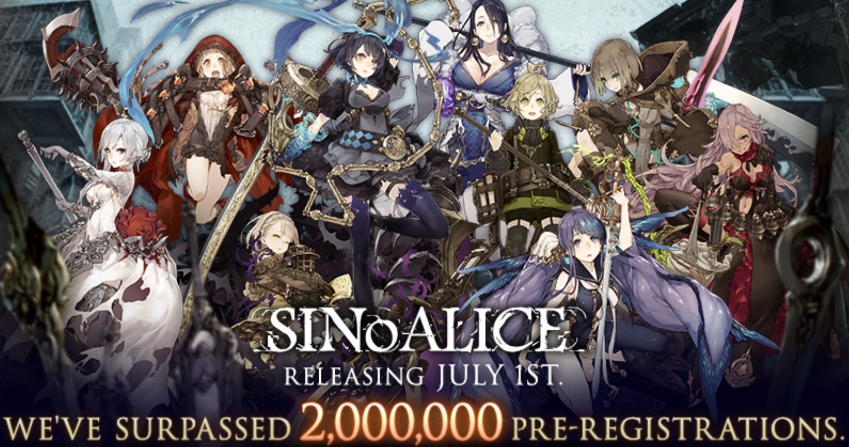 SINoALICE has reached 2,000,000 pre-registrations