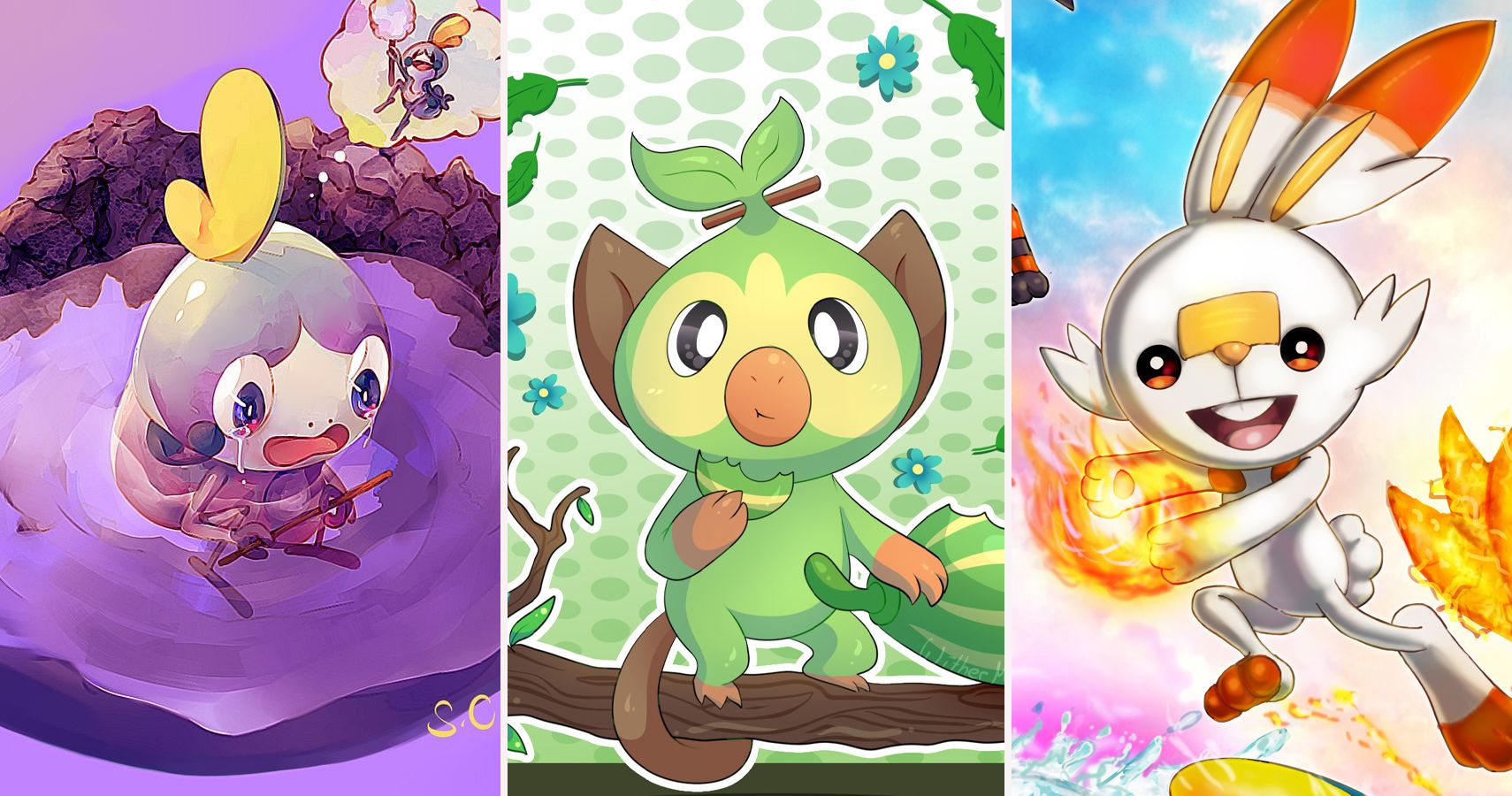 Pokémon Sword And Shield 10 Pieces Of Fan Art Featuring The Starters We Adore