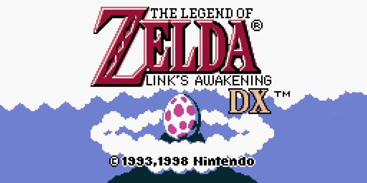 The Legend of Zelda Link's Awakening DX - The Logo Above The Egg Of The Wind Fish