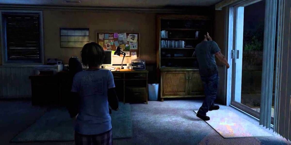 The Last of Us intro - Sarah and Joel in Joel's house reacting for first infected