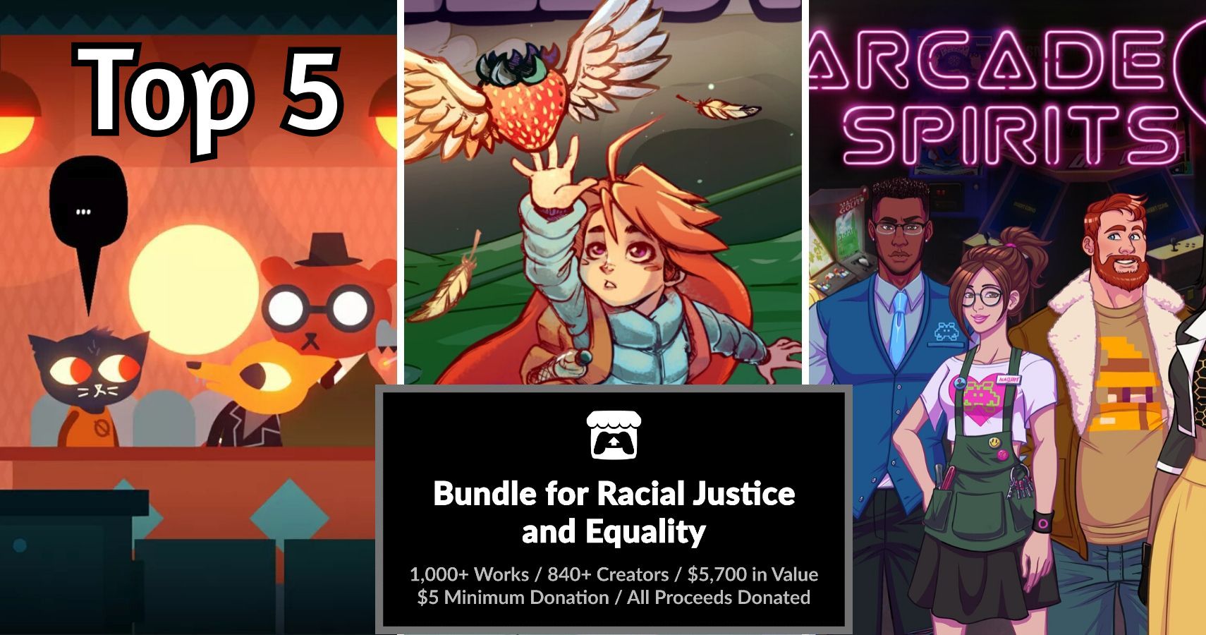 Itch.io Bundle for Racial Justice and Equality ends with a