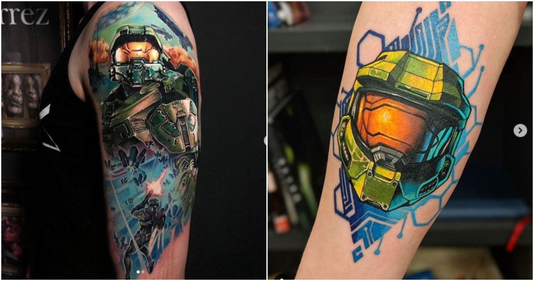 Flesh Tattoo  We love getting game inspired tattoos in the studio and  weve had quite a few recently heres Damians fantastic take on Halo   Facebook