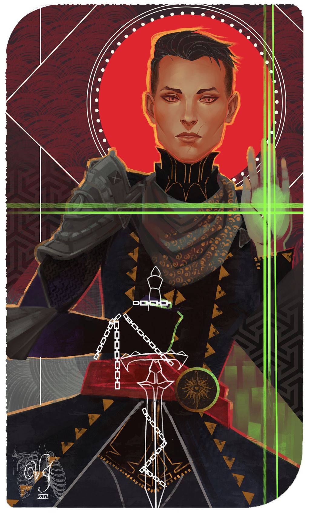 Dragon Age 10 Fan Made Tarot Cards Of The Inquisitor That Look Like They Belong In The Game