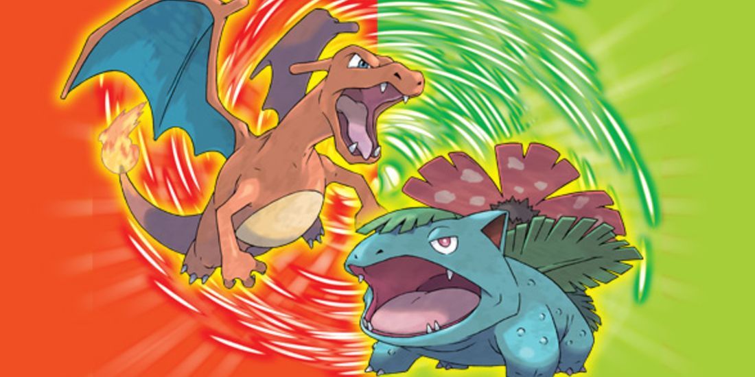 Charizard and Venusaur on the cover of Pokemon FireRed And LeafGreen.