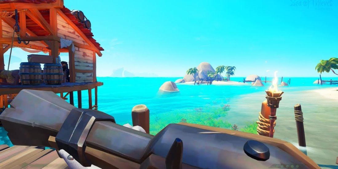 Sea Of Thieves Player Holding A Gun
