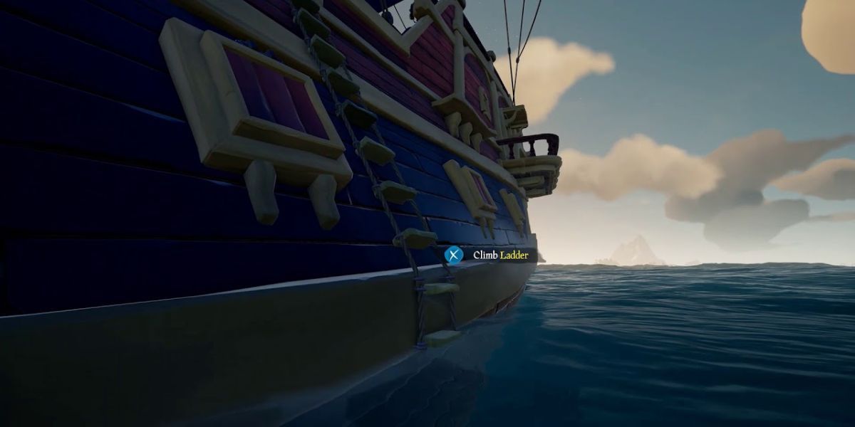 Sea Of Thieves Ladder On The Side Of Ship