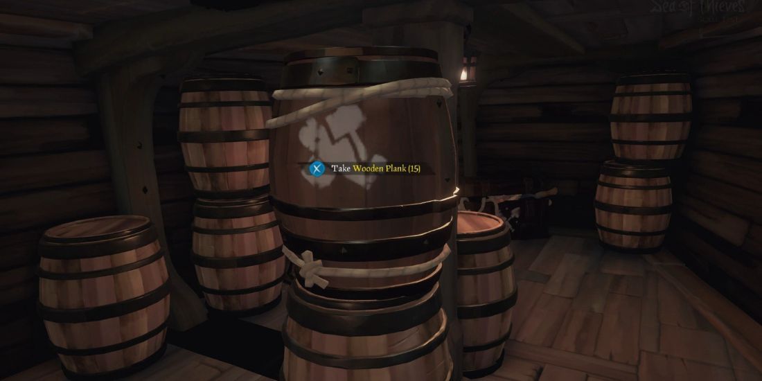 Sea Of Thieves Supply Barrels In The Ship