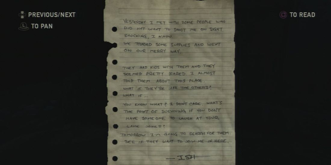 The Last of Us Part II Notes