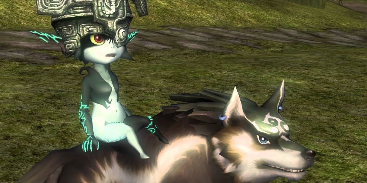 Wolf Link and Midna 