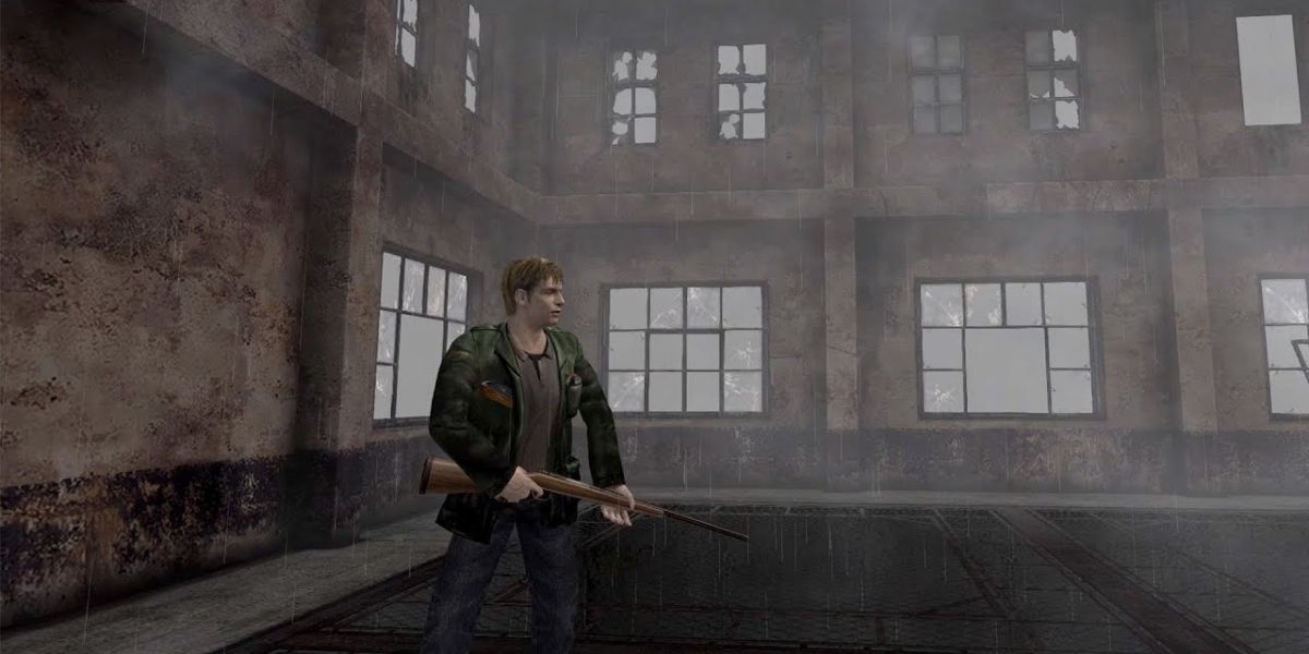 James in the final boss area of Silent Hill 2