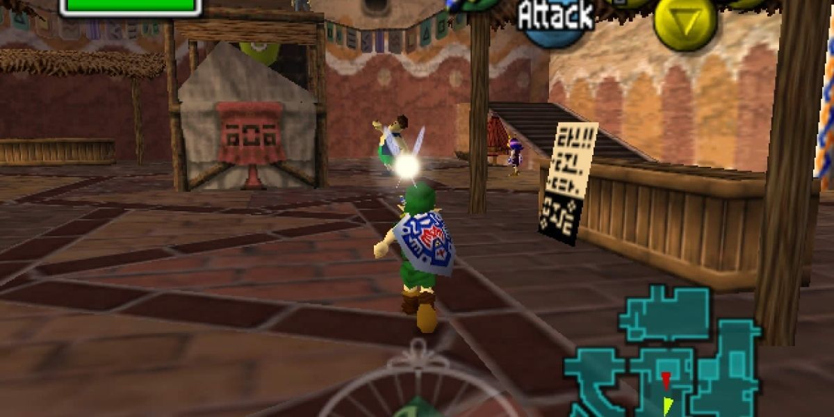Majora's Mask Running Through Clock Town