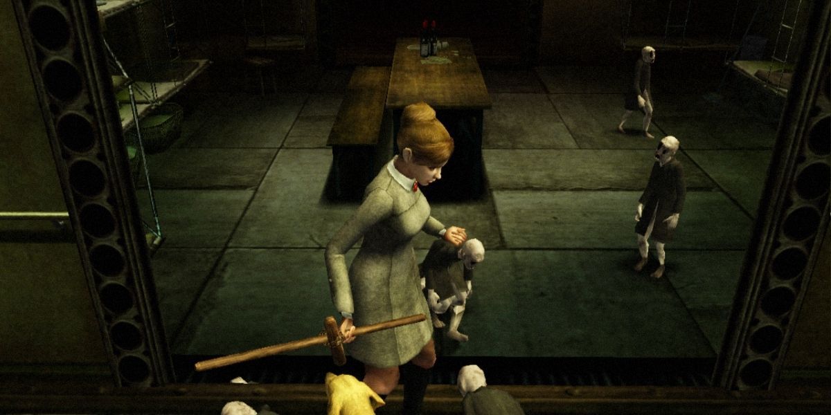 being attacked by a bunch of enemies in Rule of Rose