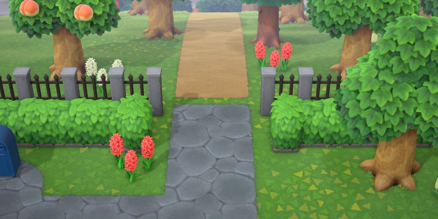 iron and stone fence Animal Crossing: New Horizons