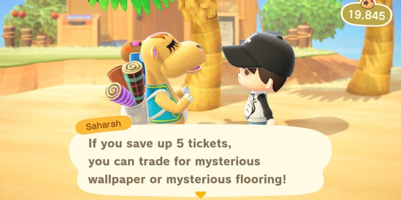 Player talking to Sahara about tickets